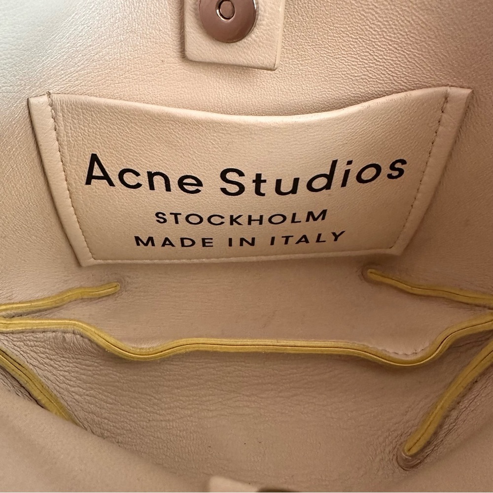Acne Studios Musubi Yellow Leather Mini bag - Picture 4 of 7